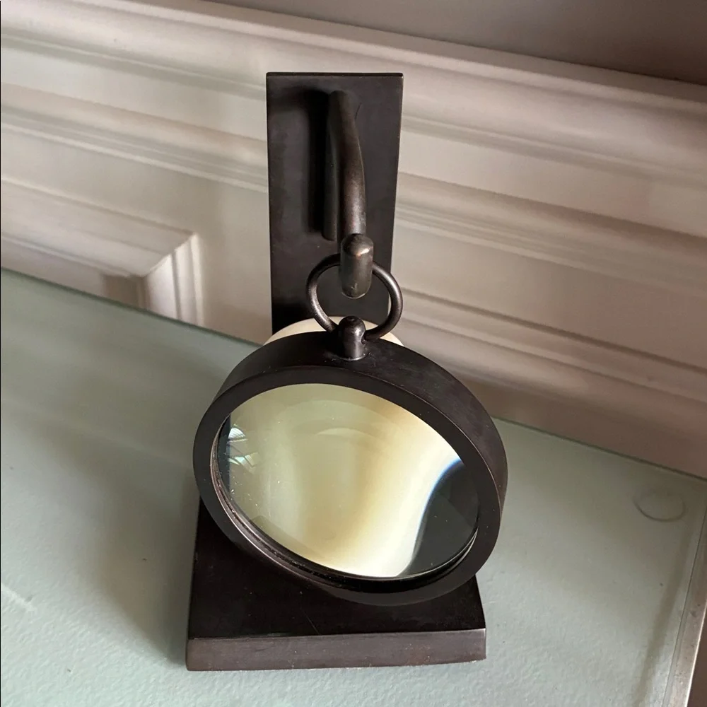 Pottery Barn Magnifying Candle Holder & Pier 1 Spiced Pear Candle Set - Picture 9 of 10